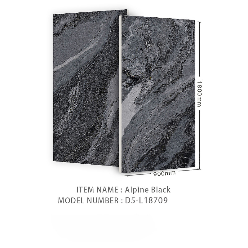 Pierre noire moderne 900X1800mm Carreaux de sol pour l' intérieur et l' extérieur