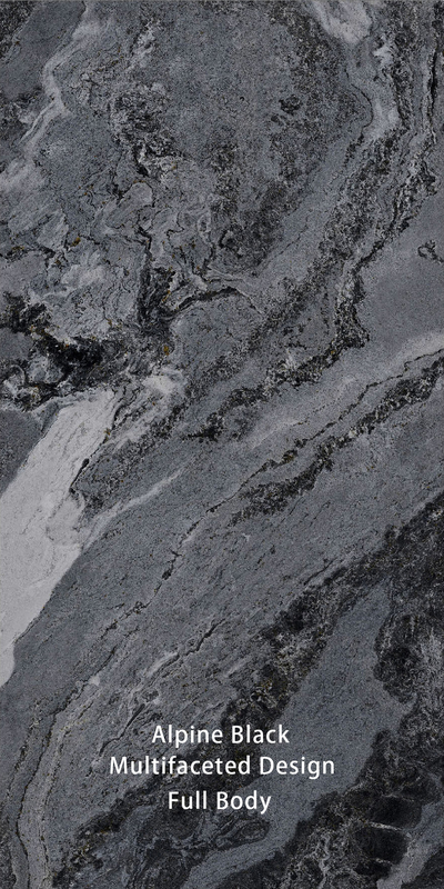 Carreaux de marbre noir et blanc pour les murs et les planchers intérieurs