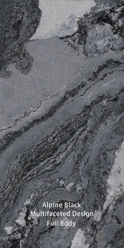 Carreaux de marbre noir et blanc pour les murs et les planchers intérieurs