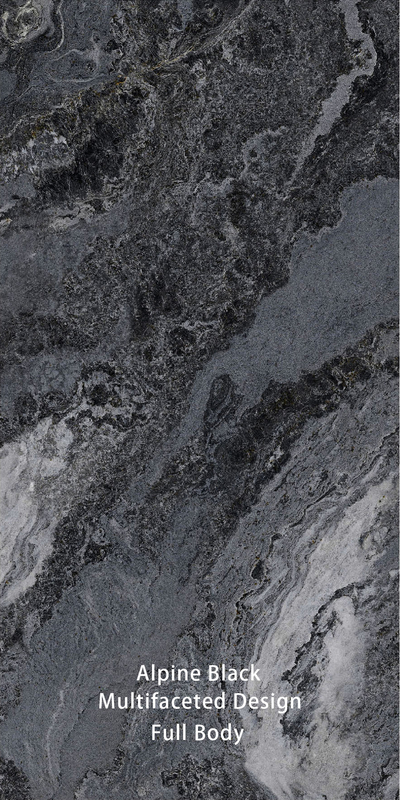 Carreaux de marbre noir et blanc pour les murs et les planchers intérieurs