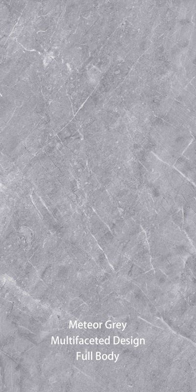 600X1200mm Imitation de pierre moderne Carreaux de porcelaine glacée gris pour chambre intérieure / extérieure