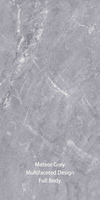 600X1200mm Imitation de pierre moderne Carreaux de porcelaine glacée gris pour chambre intérieure / extérieure