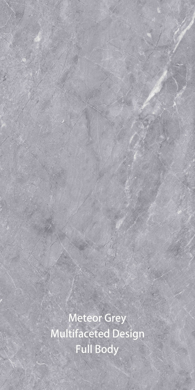 600X1200mm Imitation de pierre moderne Carreaux de porcelaine glacée gris pour chambre intérieure / extérieure