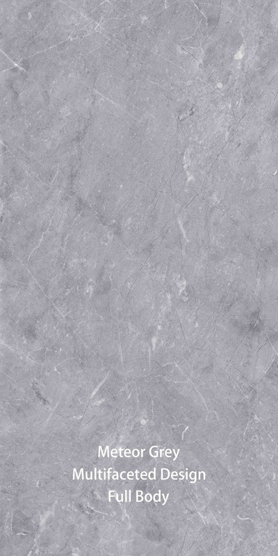 600X1200mm Imitation de pierre moderne Carreaux de porcelaine glacée gris pour chambre intérieure / extérieure