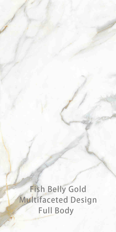 Blanc et or 900x1800MM Carreaux de porcelaine pour la décoration moderne