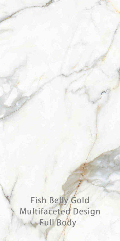 Blanc et or 900x1800MM Carreaux de porcelaine pour la décoration moderne