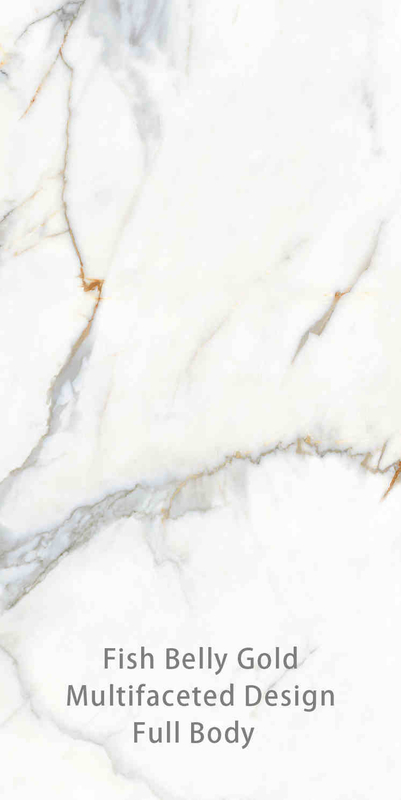 Blanc et or 900x1800MM Carreaux de porcelaine pour la décoration moderne