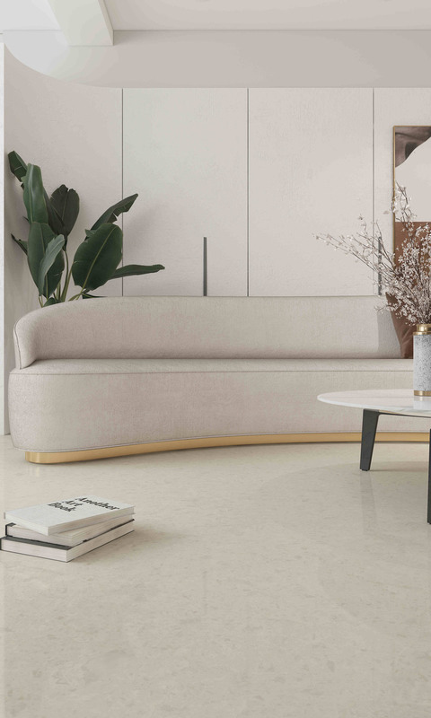 Carreaux de sol en céramique de porcelaine blanche de grande taille, de pierre matte moderne, texture 600x1200 mm