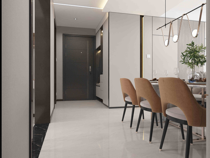 Carreaux de marbre modernes brillants 600x1200mm Carreaux de porcelaine antidérapants pour les murs et le sol